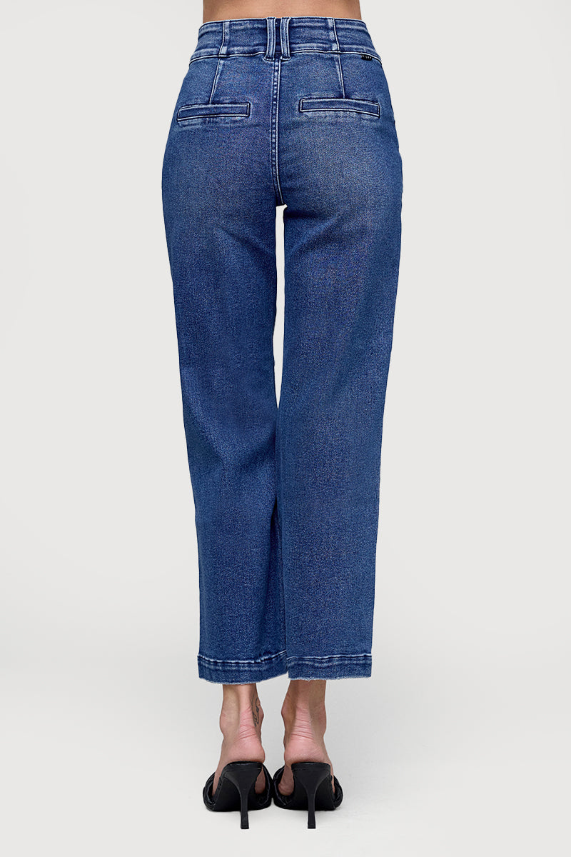 TUMMY CONTROL HIGH RISE CROP BOOT WIDE WAIST BAND