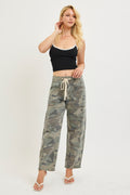 SLOUCHY CROP BARREL CAMO PANTS