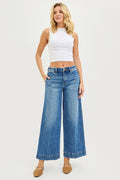 SLOUCHY ANKLE WIDE JEANS