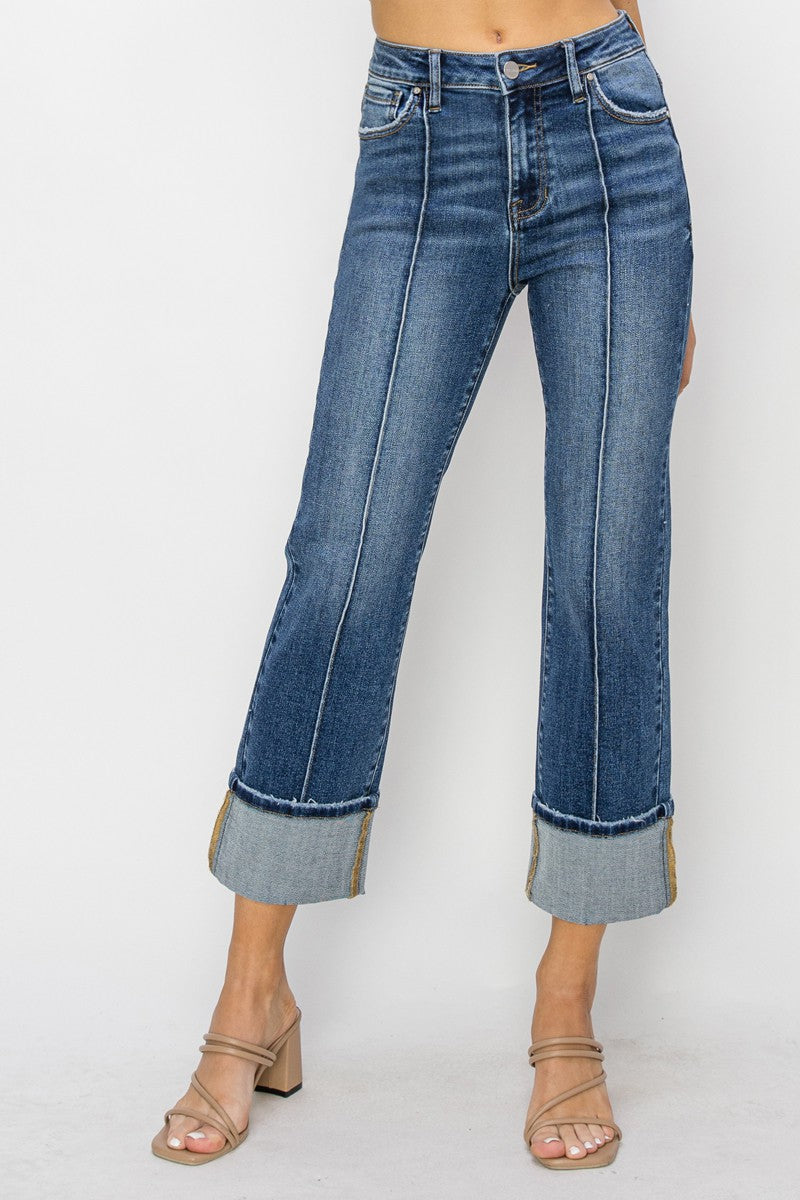 HIGH RISE STRAIGHT JEANS