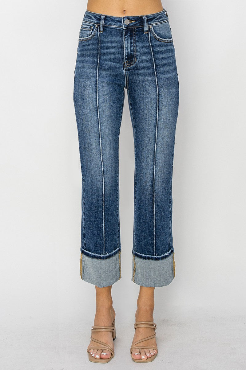 HIGH RISE STRAIGHT JEANS