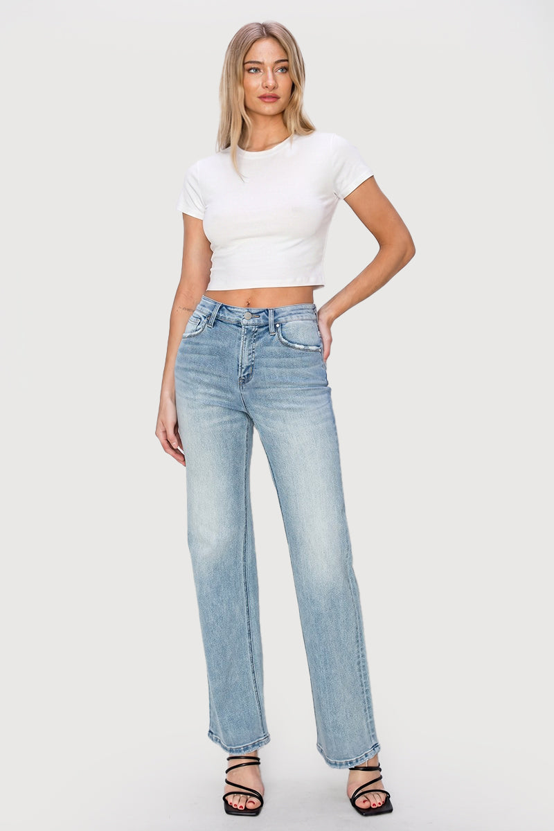 HIGH RISE STRAIGHT JEANS