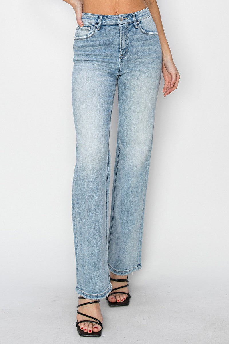 HIGH RISE STRAIGHT JEANS