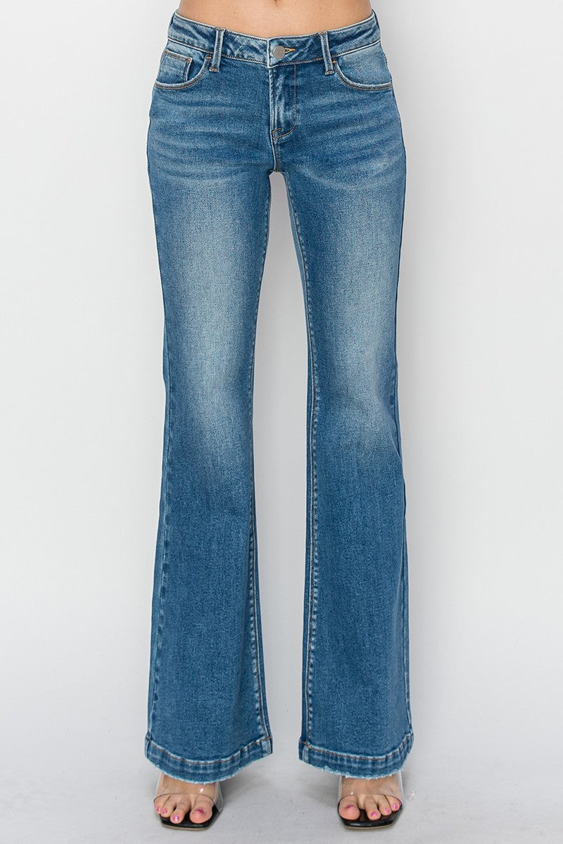 LOW RISE FLARE JEANS