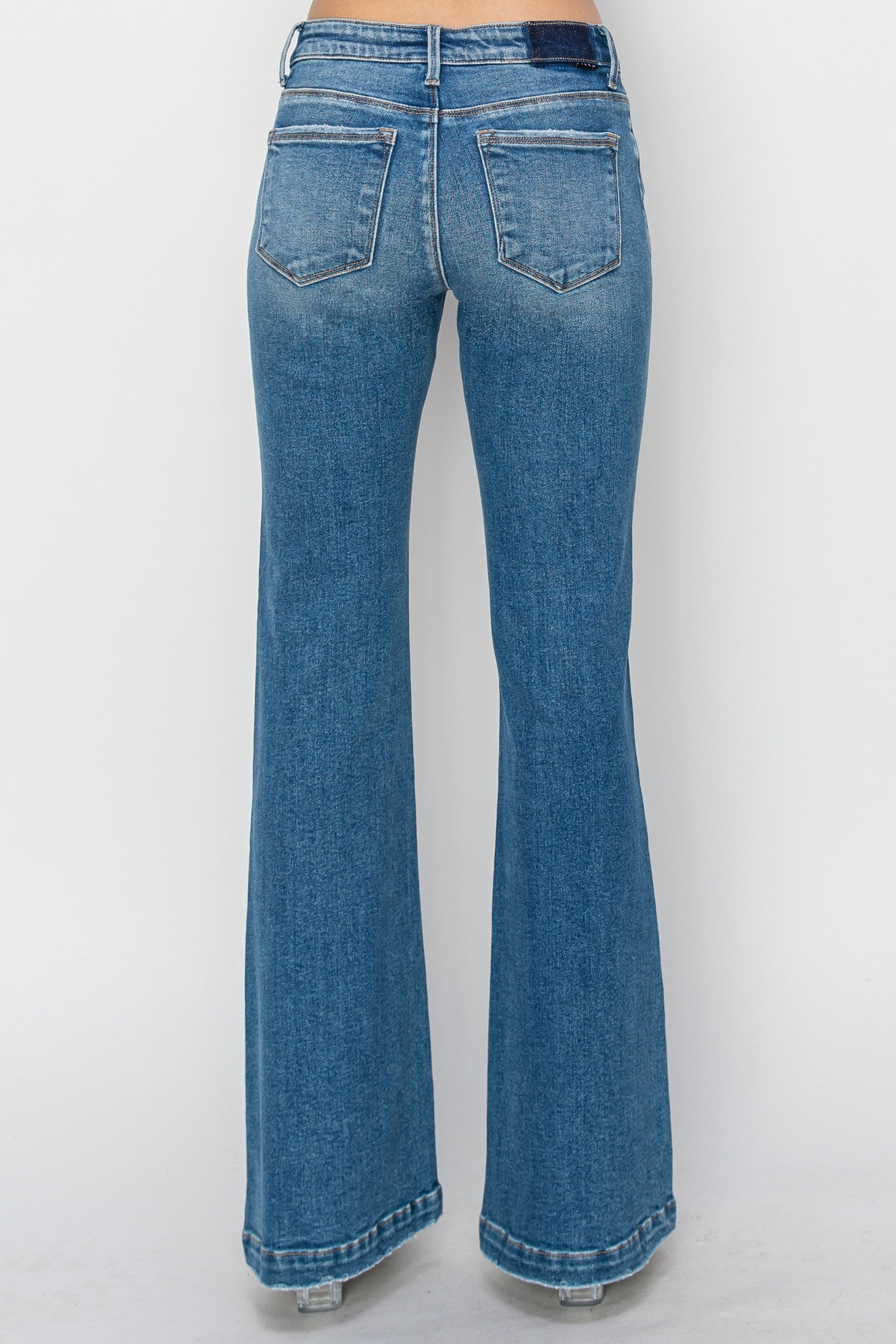 LOW RISE FLARE JEANS