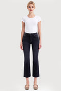 TUMMY CONTROL MID RISE CROP STRAIGHT JEANS