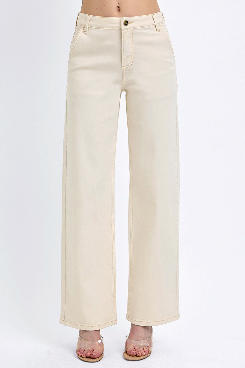 TUMMY CONTROL SLOUCHY ANKLE BAGGY PANTS