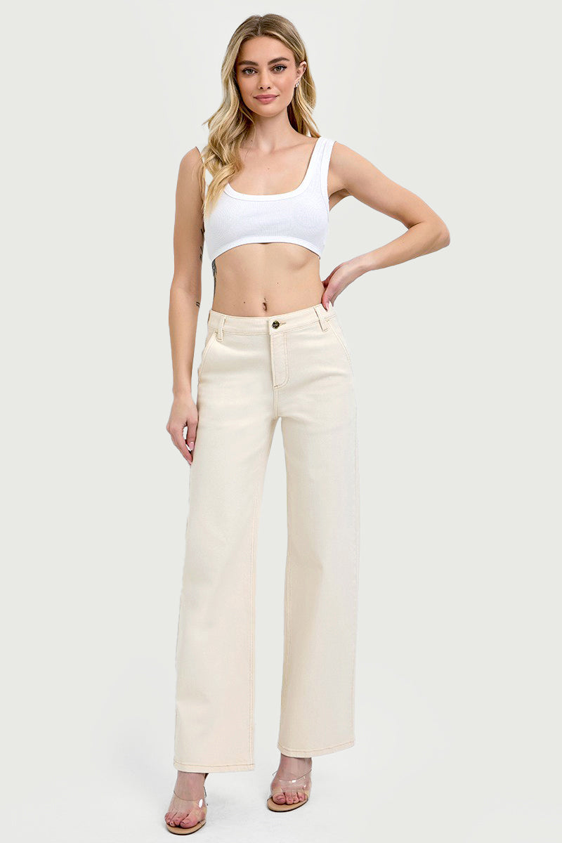 TUMMY CONTROL SLOUCHY ANKLE BAGGY PANTS