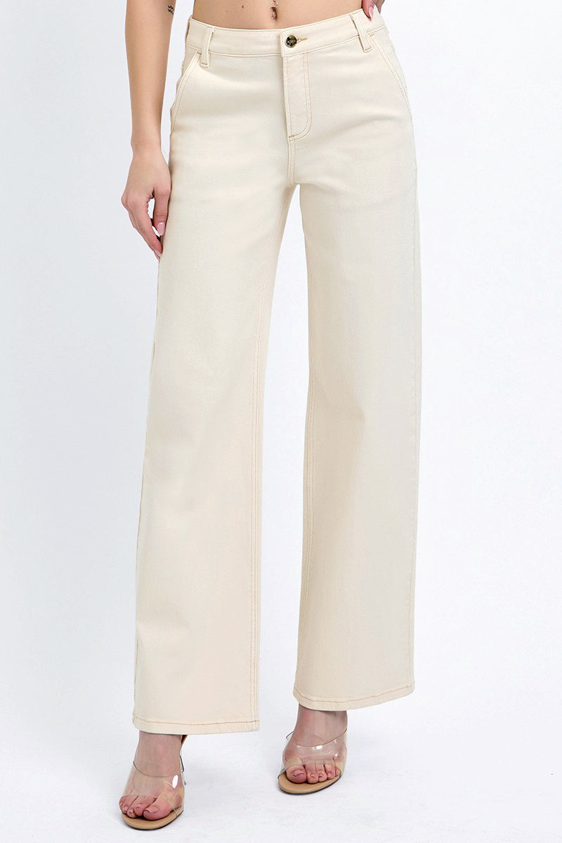 TUMMY CONTROL SLOUCHY ANKLE BAGGY PANTS