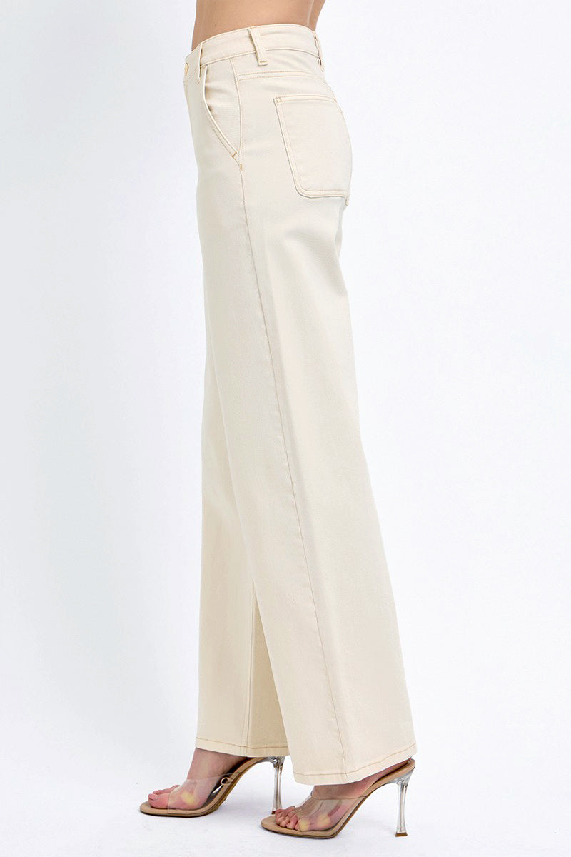 TUMMY CONTROL SLOUCHY ANKLE BAGGY PANTS