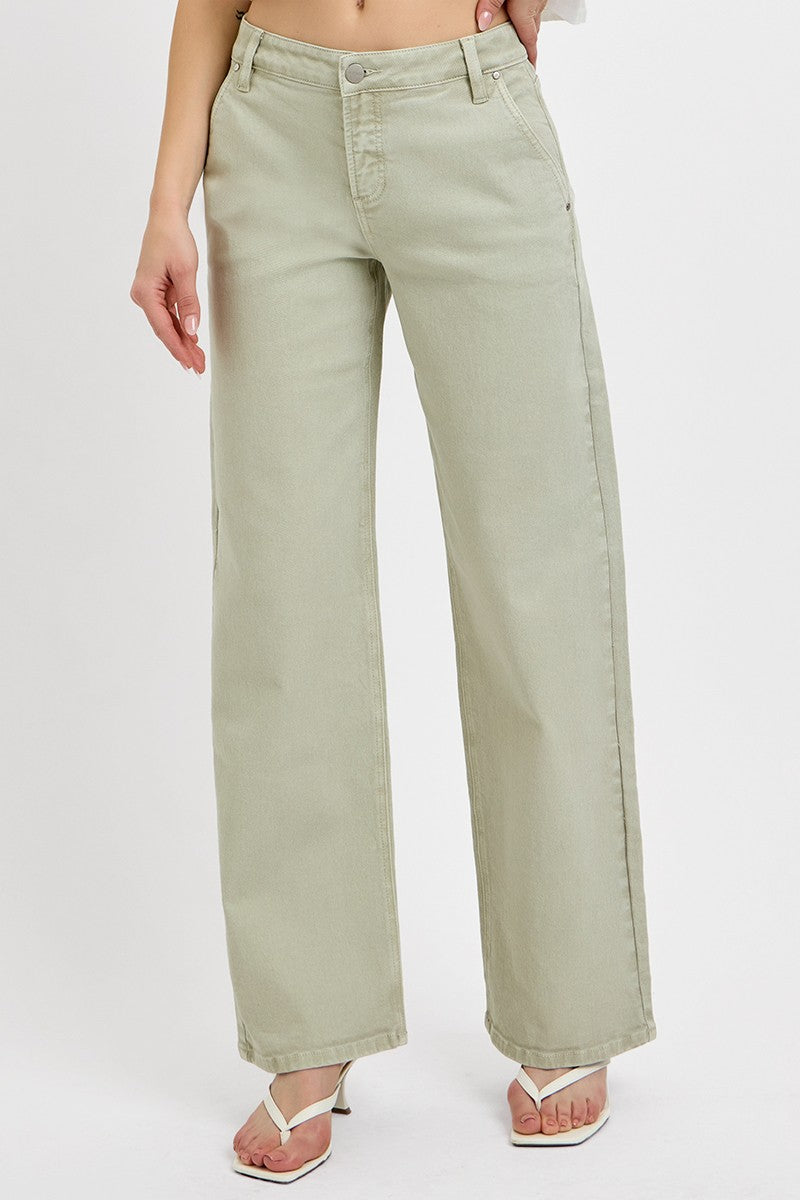 TUMMY CONTROL SLOUCHY ANKLE BAGGY PANTS
