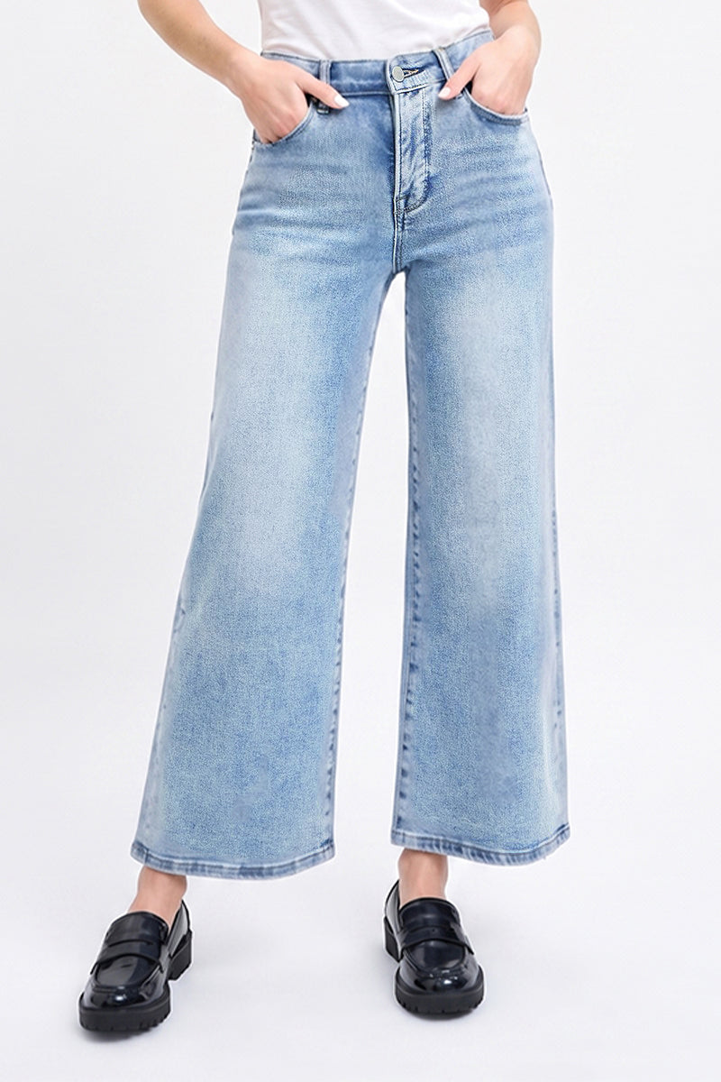 TUMMY CONTROL ELASTIC BAND HIGH RISE CROP WIDE