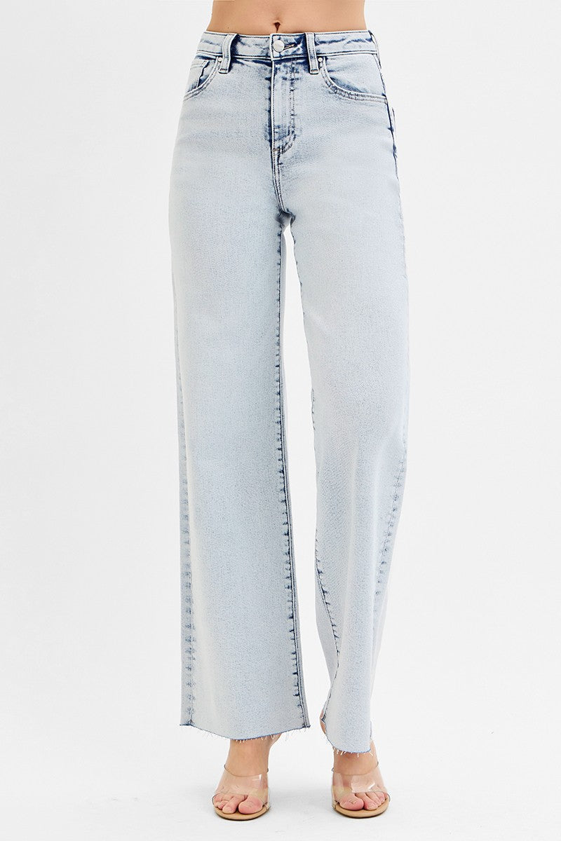 HIGH RISE WIDE LEG JEANS