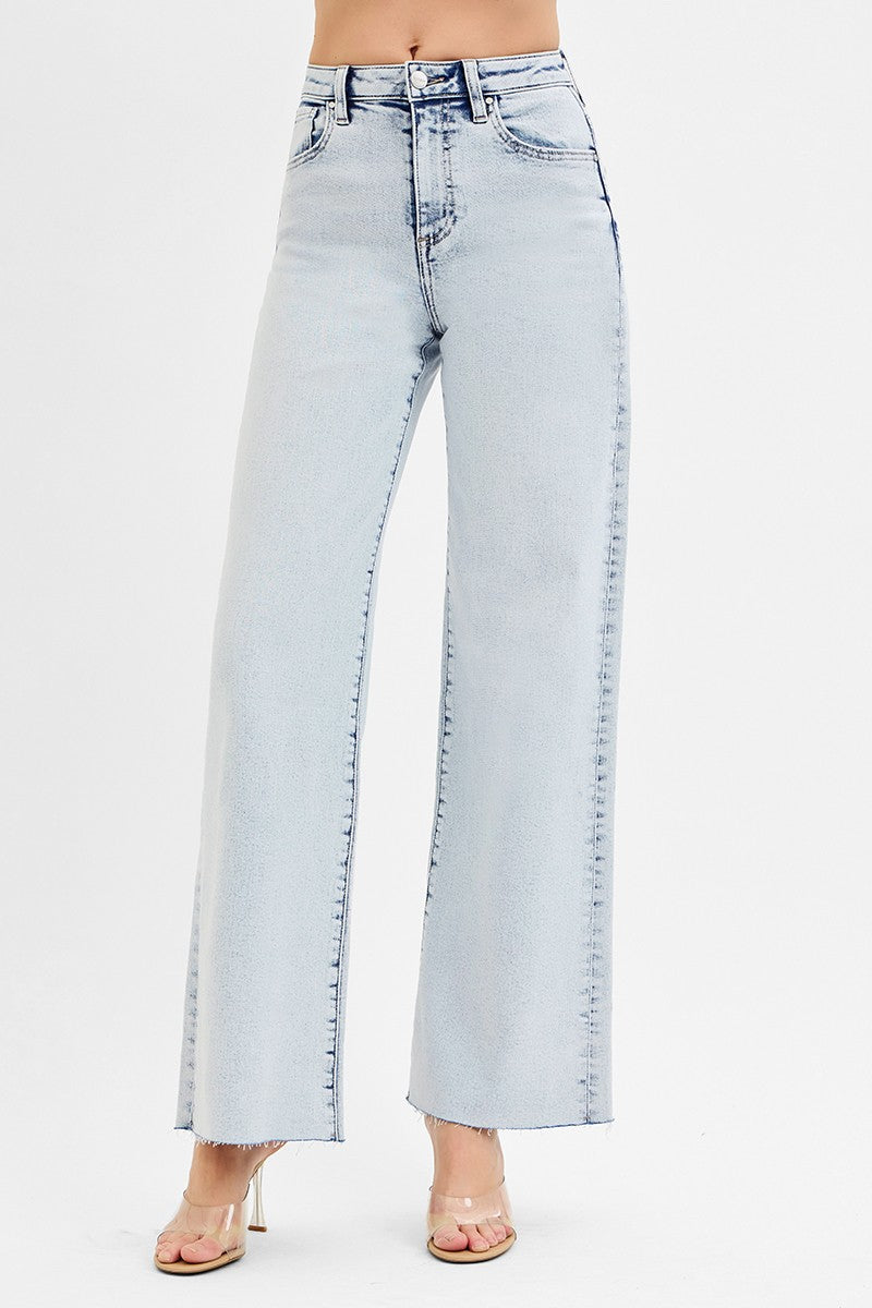 HIGH RISE WIDE LEG JEANS