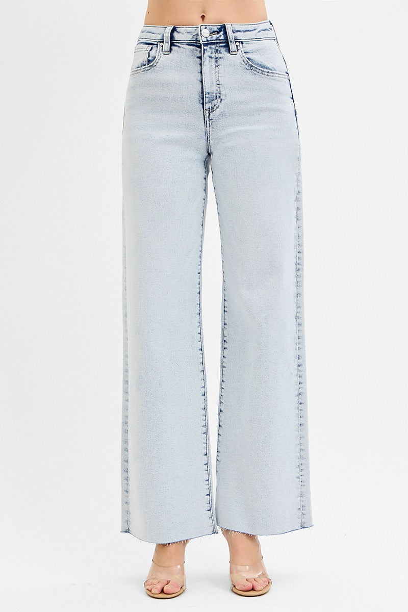 HIGH RISE WIDE LEG JEANS