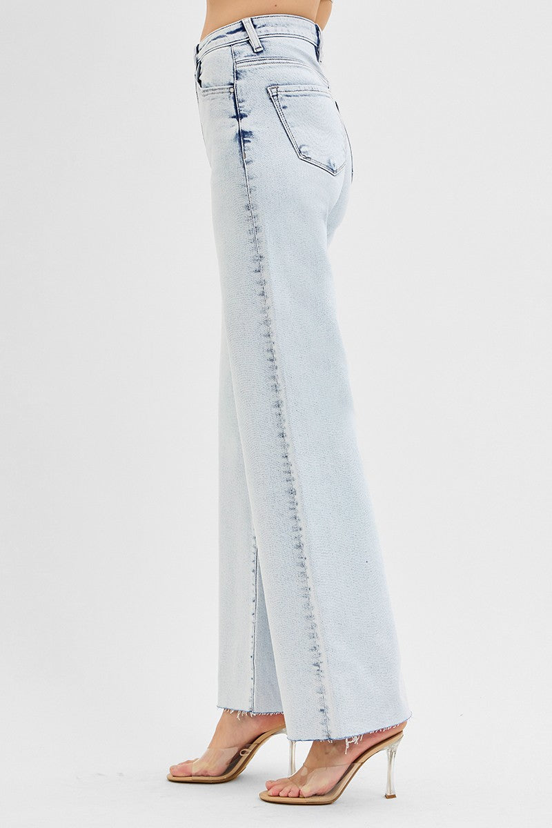 HIGH RISE WIDE LEG JEANS