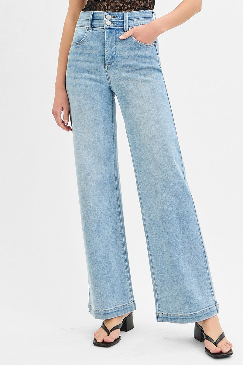 TUMMY CONTROL ELASTIC HIGH RISE WIDE DOUBLE WAIST