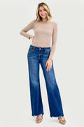 LOW RISE WIDE LEG JEANS