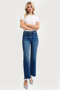 TUMMY CONTROL HIGH RISE ANKLE STRAIGHT JEANS