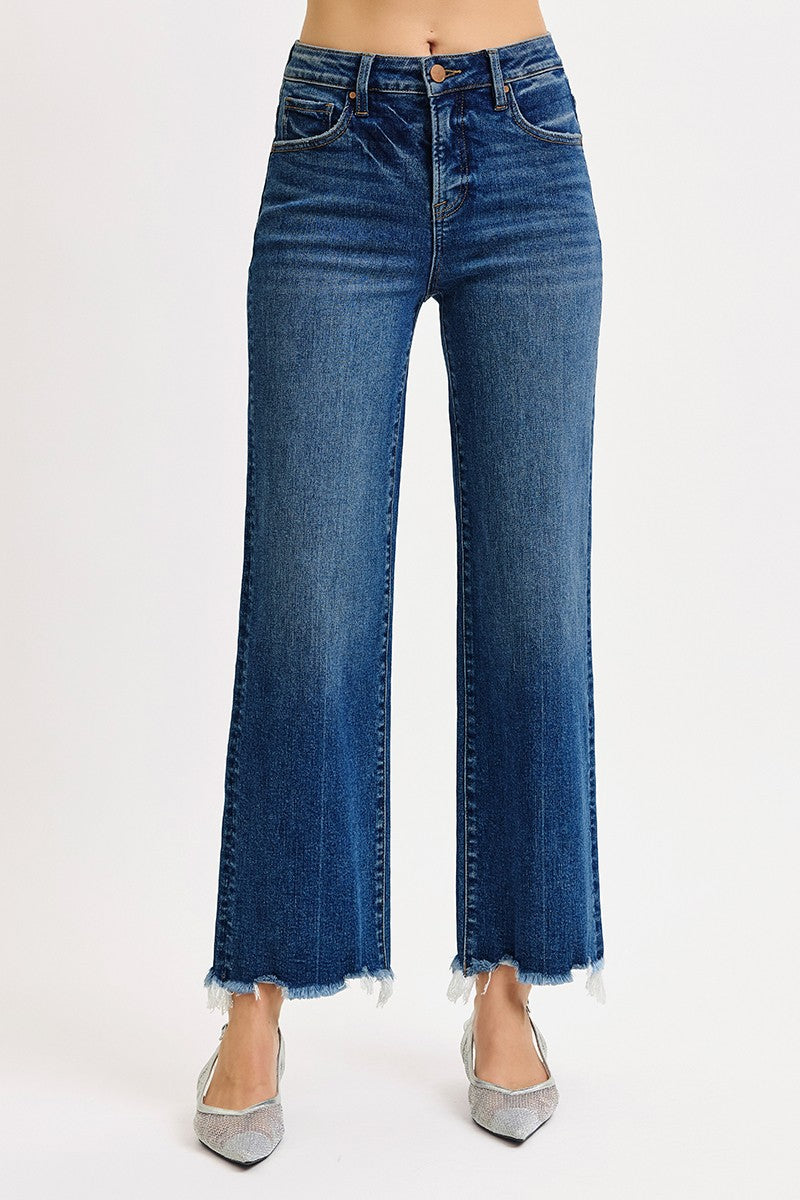 TUMMY CONTROL HIGH RISE ANKLE STRAIGHT JEANS