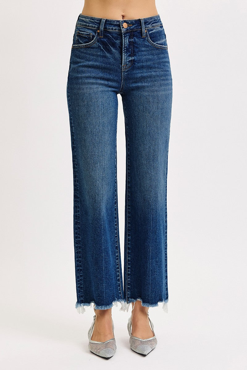TUMMY CONTROL HIGH RISE ANKLE STRAIGHT JEANS