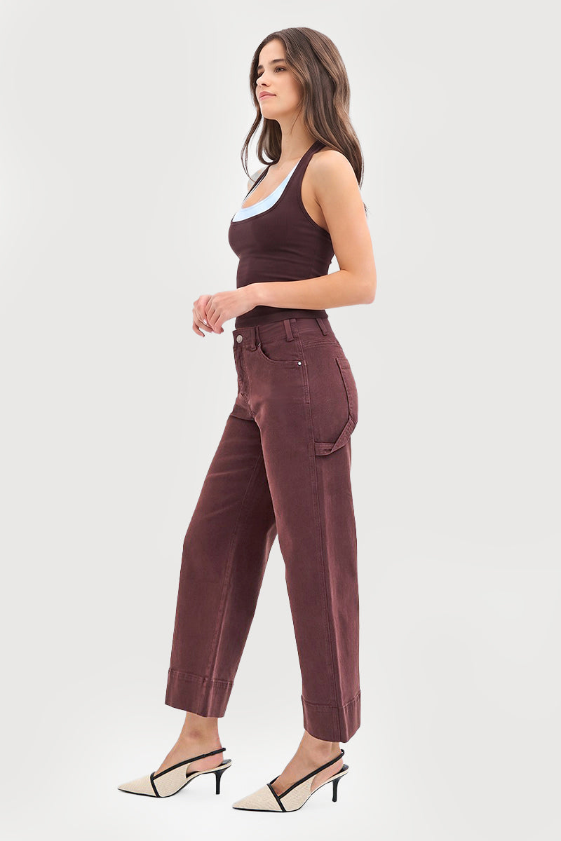 TUMMY CONTROL HIGH RISE CROP WIDE NO WAIST BAND