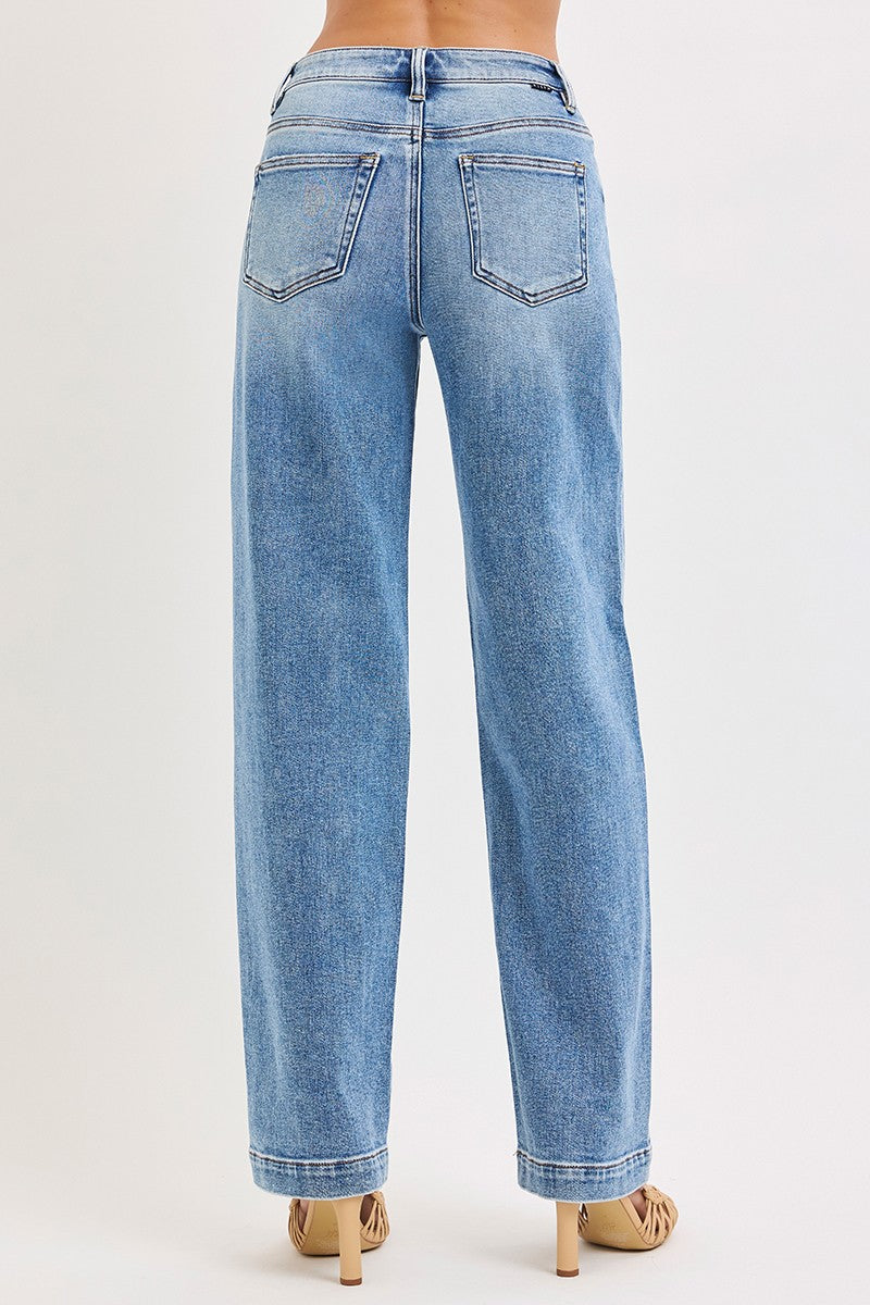 HIGH RISE WIDE BAGGY JEANS
