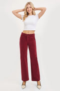 TUMMY CONTROL MID RISE ANKLE STRAIGHT CORDUROY