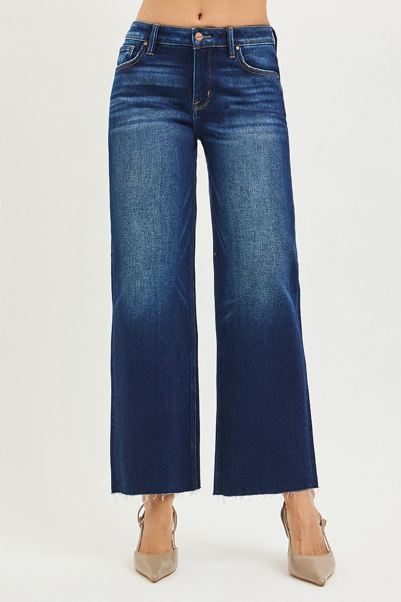 MID RISE CROP STRAIGHT CUT HEM
