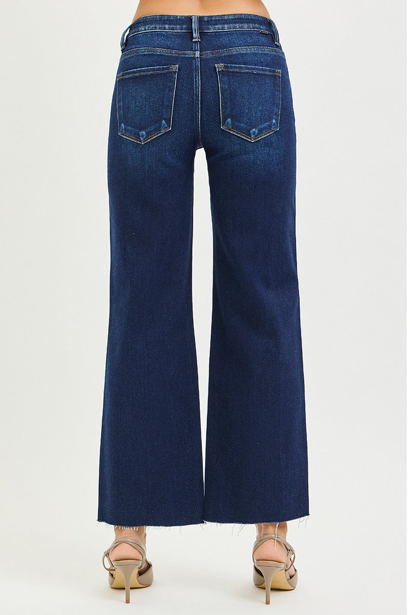 MID RISE CROP STRAIGHT CUT HEM