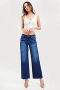MID RISE CROP STRAIGHT CUT HEM
