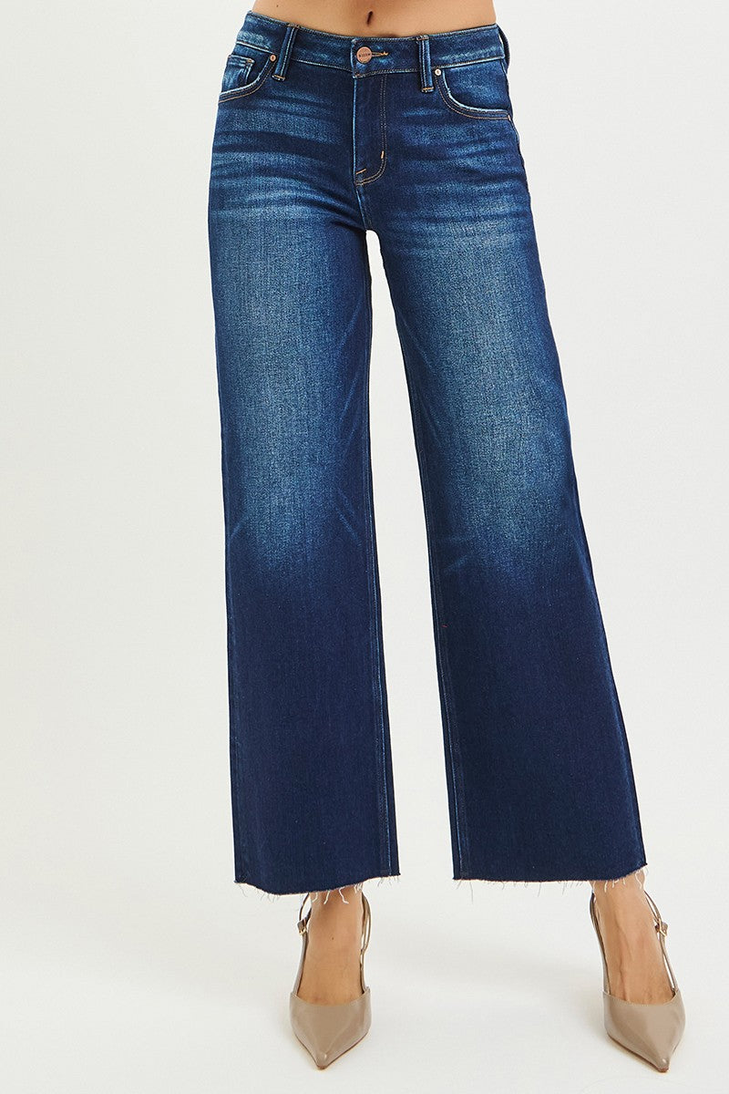 MID RISE CROP STRAIGHT CUT HEM