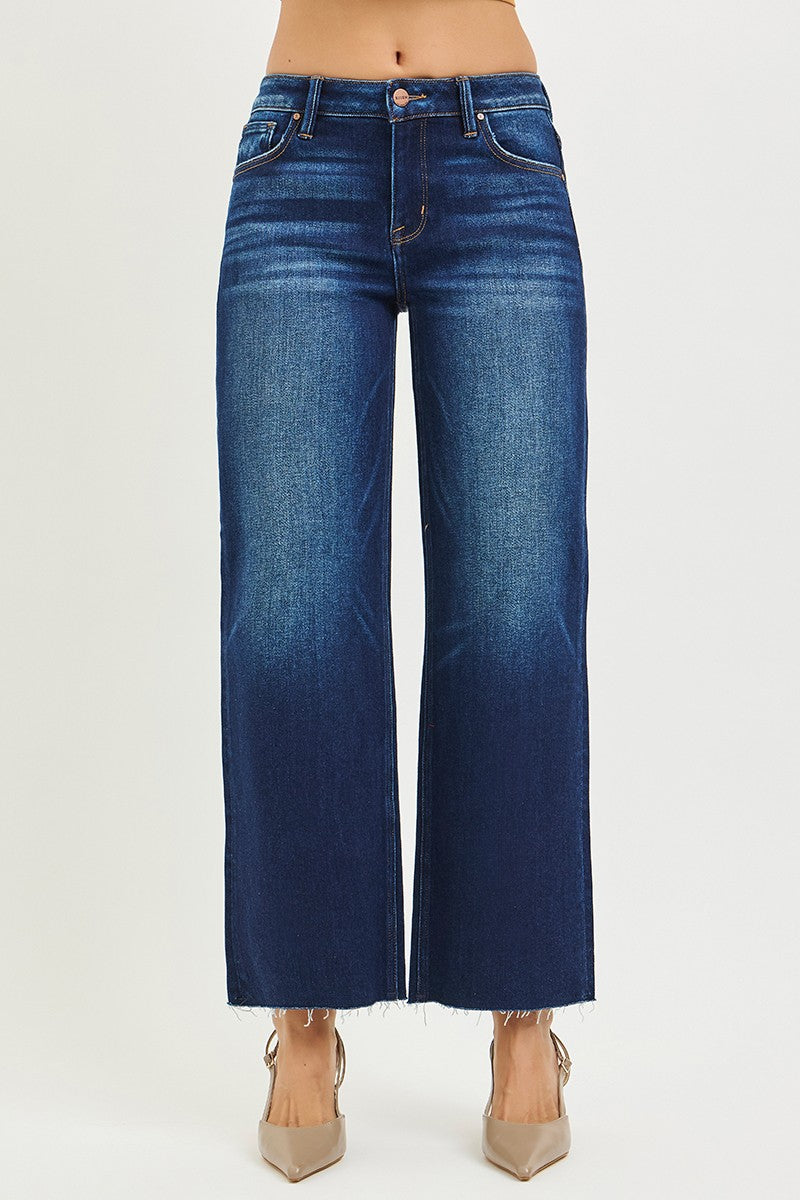 MID RISE CROP STRAIGHT CUT HEM