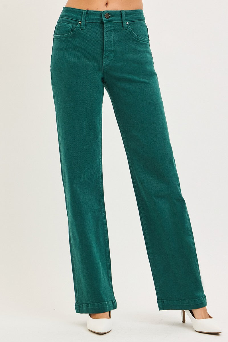 TUMMY CONTROL HIGH RISE STRAIGHT PANTS