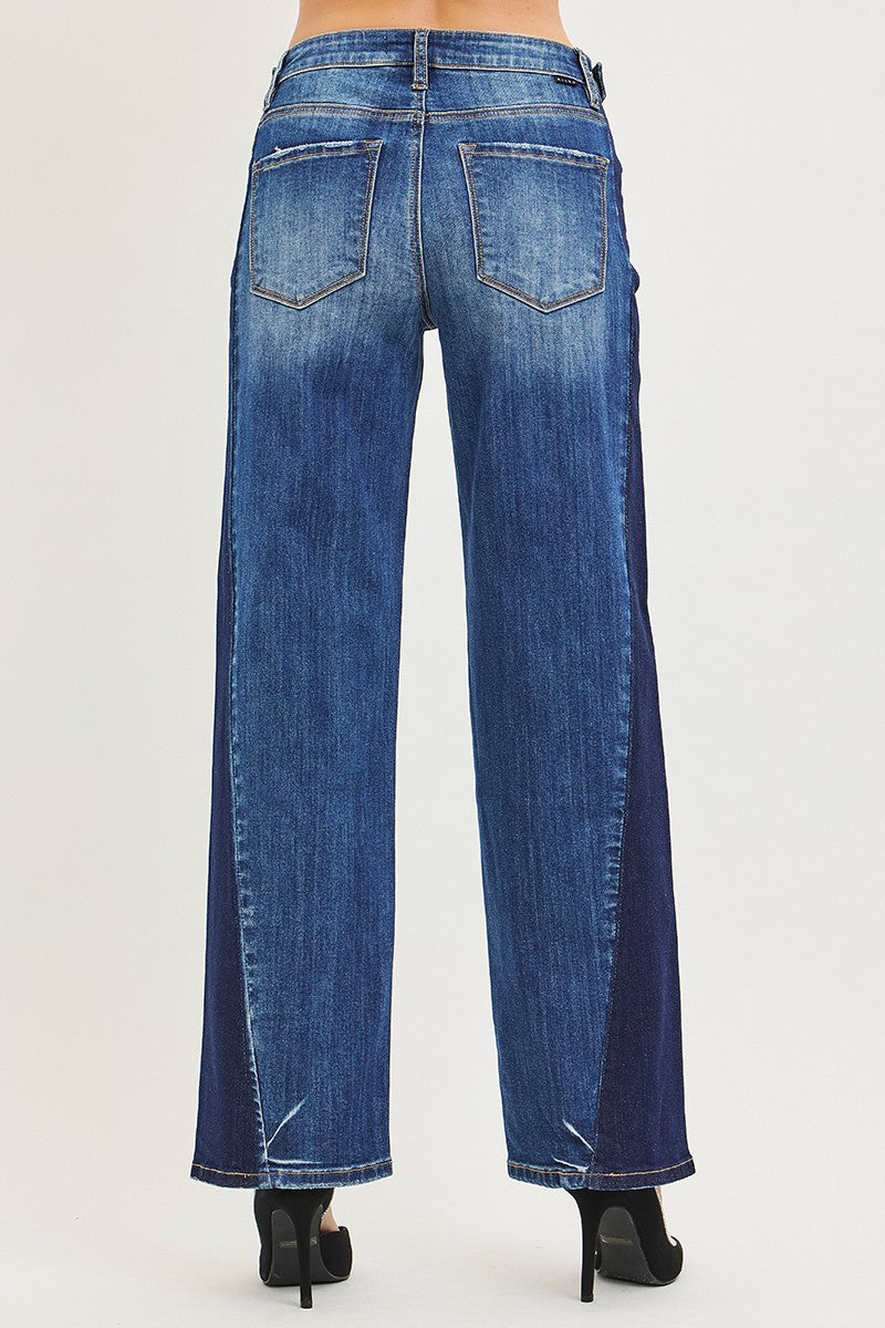 SLOUCHY BAGGY JEANS WITH SIDE ADJUSTABLE TABS