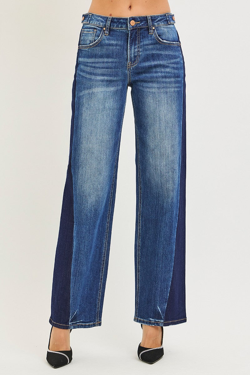 SLOUCHY BAGGY JEANS WITH SIDE ADJUSTABLE TABS