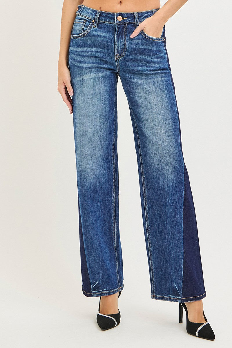 SLOUCHY BAGGY JEANS WITH SIDE ADJUSTABLE TABS