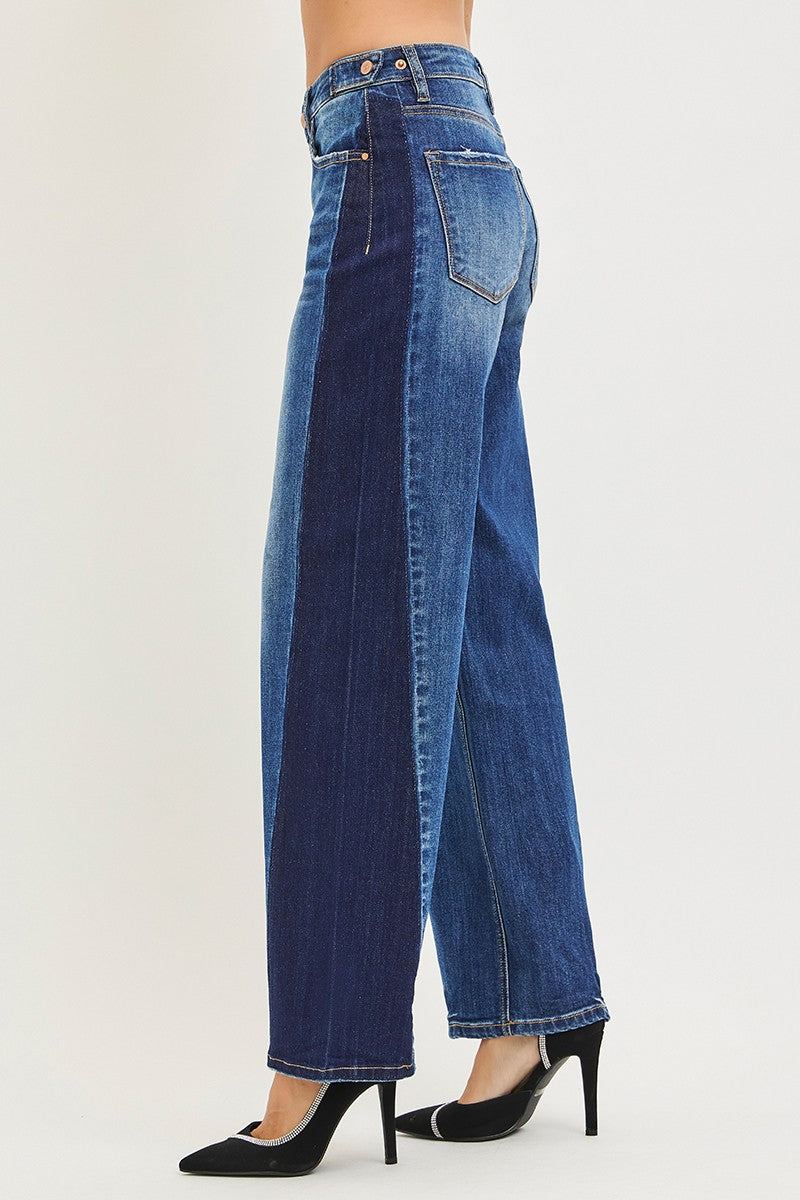 SLOUCHY BAGGY JEANS WITH SIDE ADJUSTABLE TABS