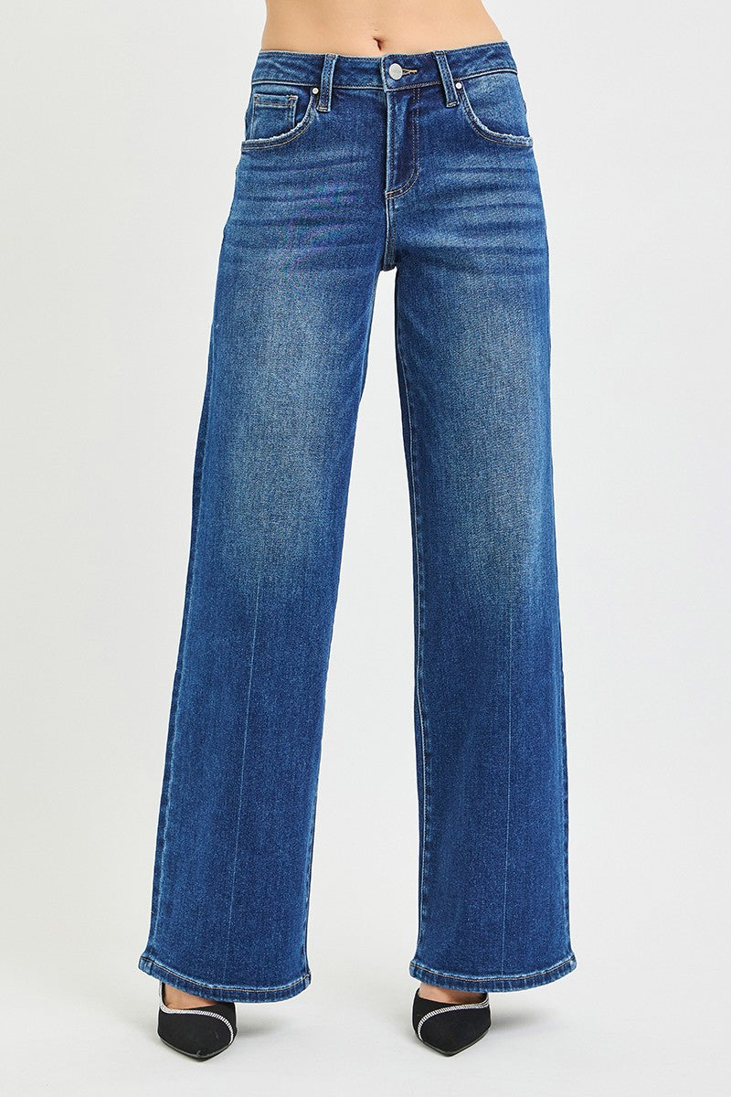 SLOUCHY WIDE LEG JEANS