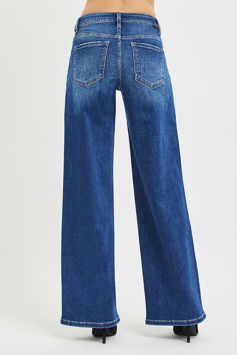 SLOUCHY WIDE LEG JEANS