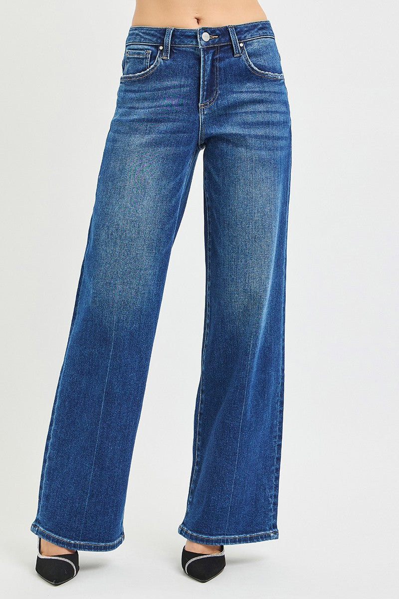 SLOUCHY WIDE LEG JEANS