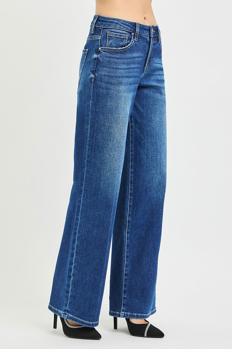SLOUCHY WIDE LEG JEANS