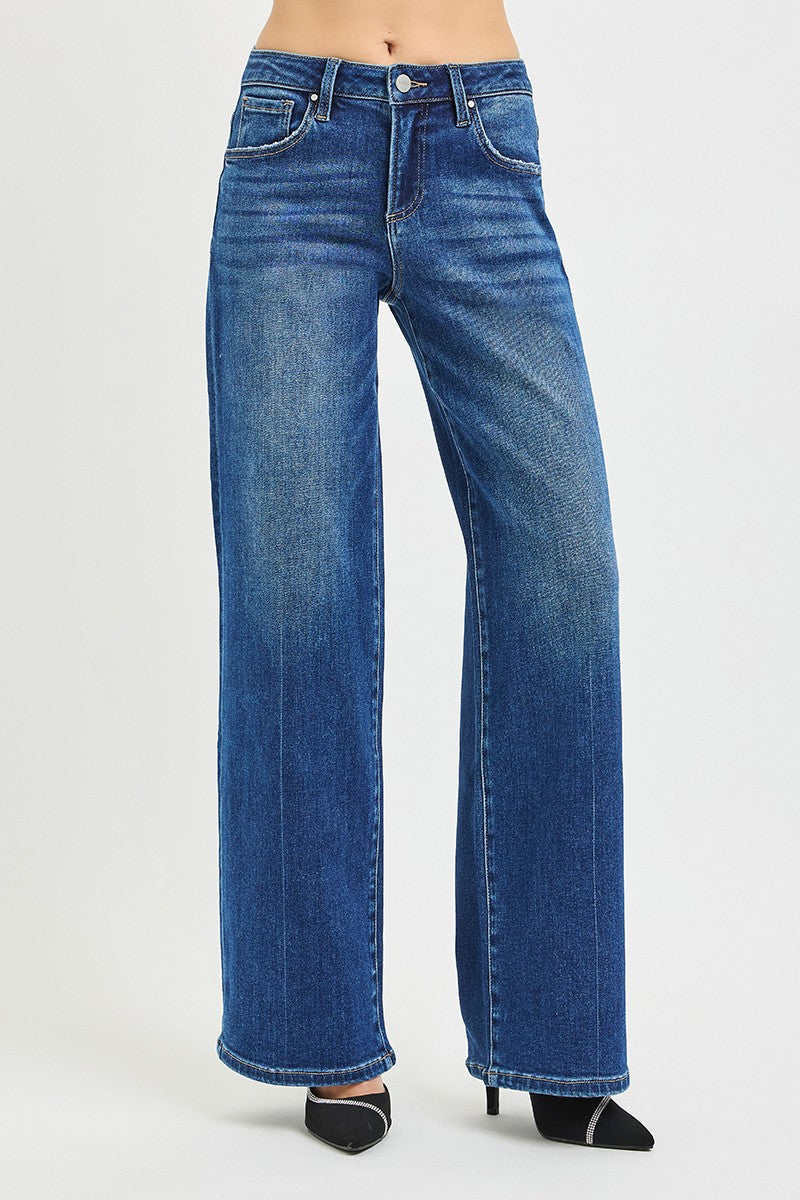 SLOUCHY WIDE LEG JEANS