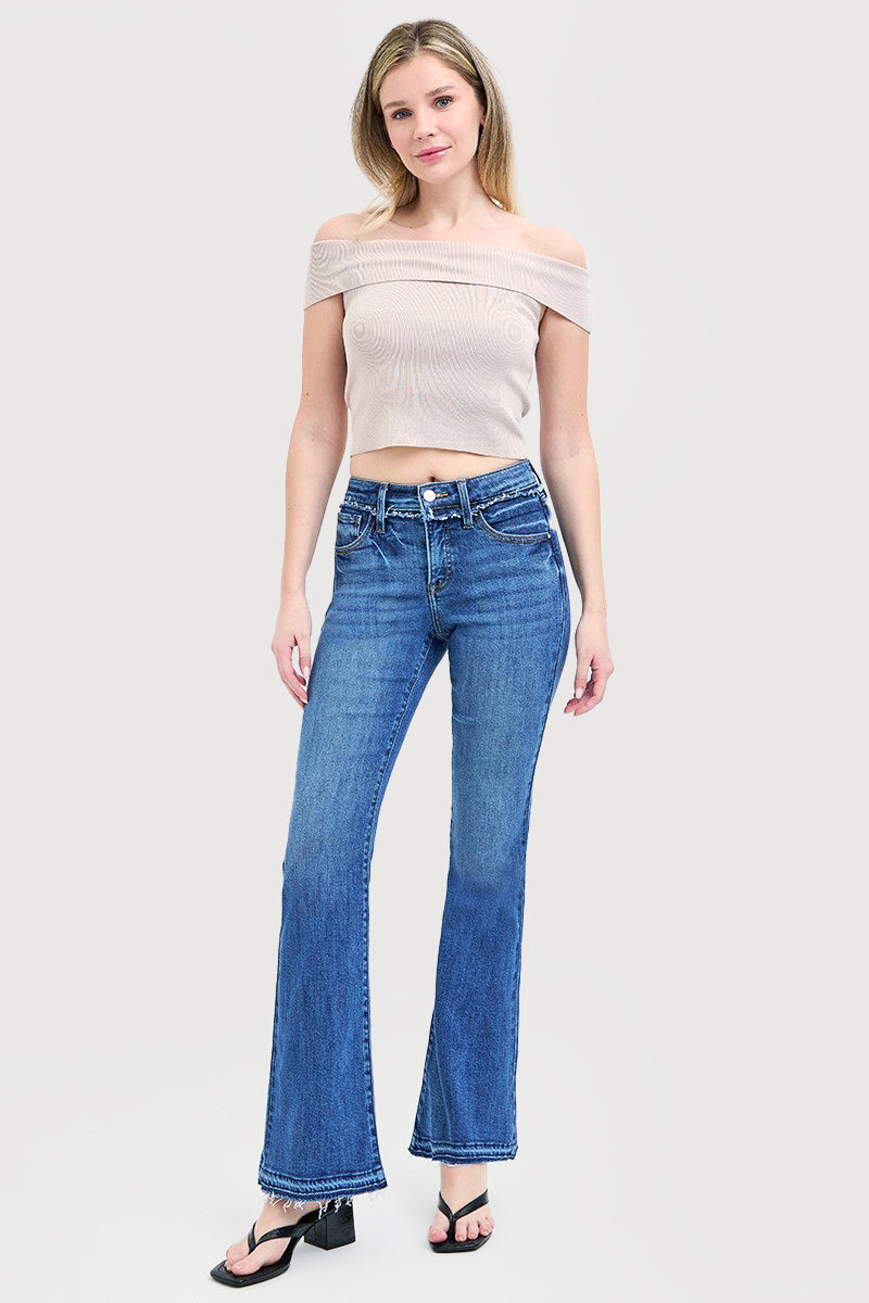 MID RISE SLIM FLARE