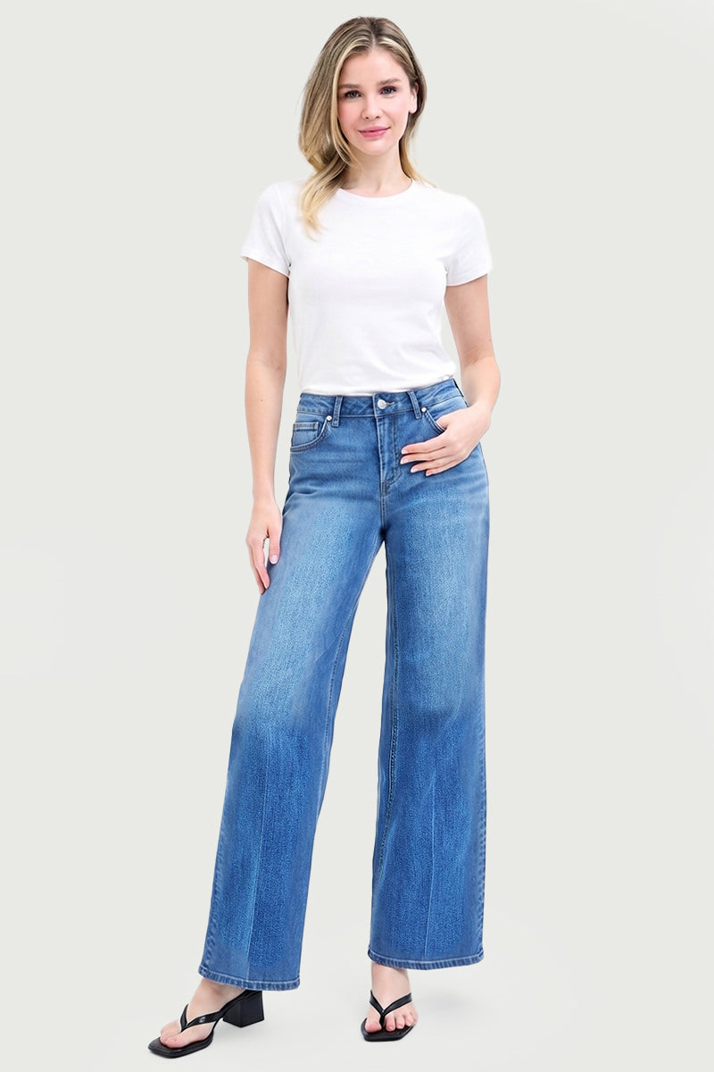 SLOUCHY WIDE BAGGY JEANS IN COOLMAX FABRIC