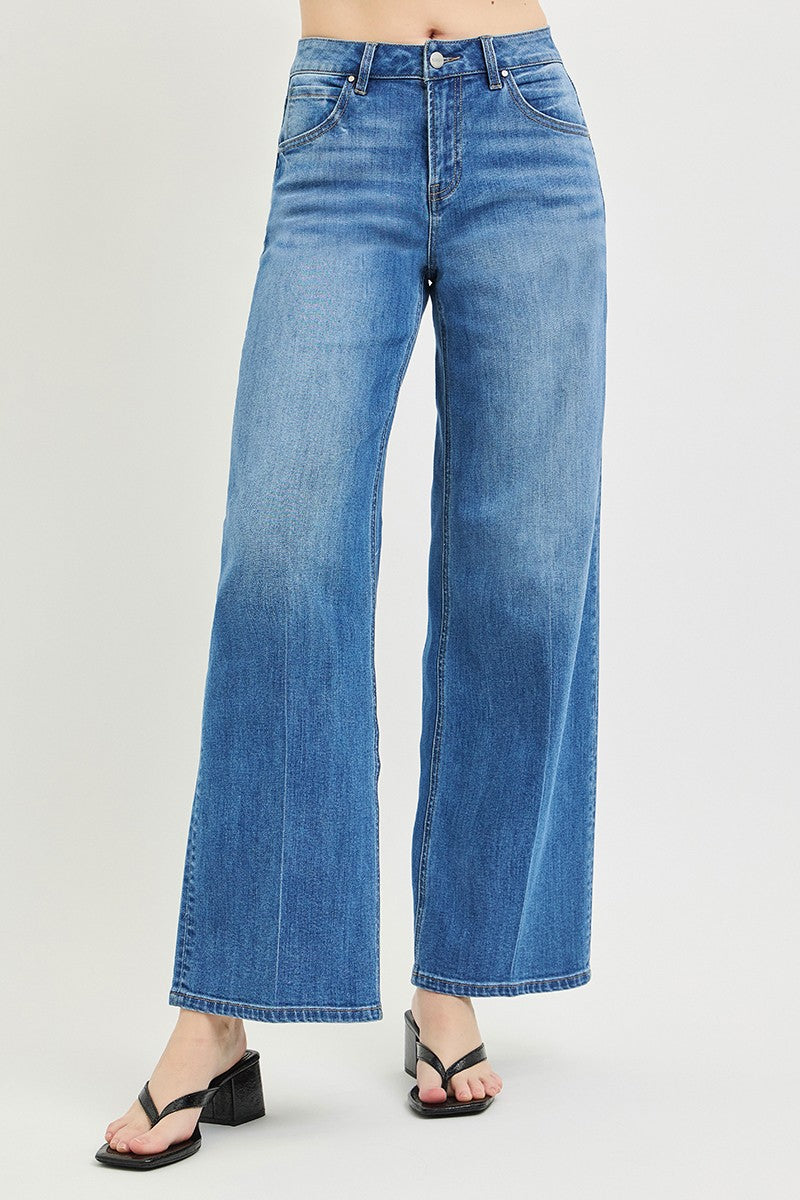 SLOUCHY WIDE BAGGY JEANS IN COOLMAX FABRIC