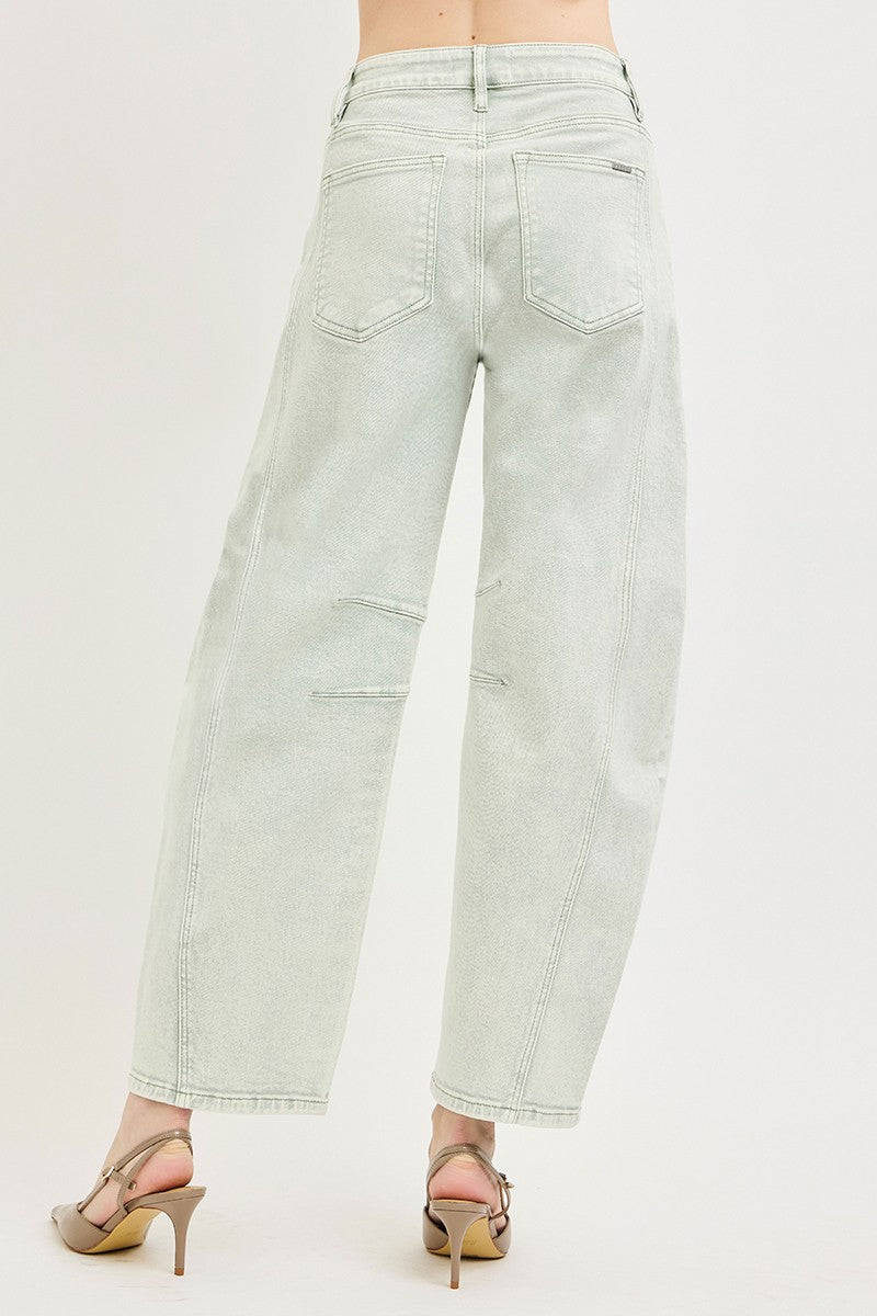 SLOUCHY ANKLE BARREL PANTS