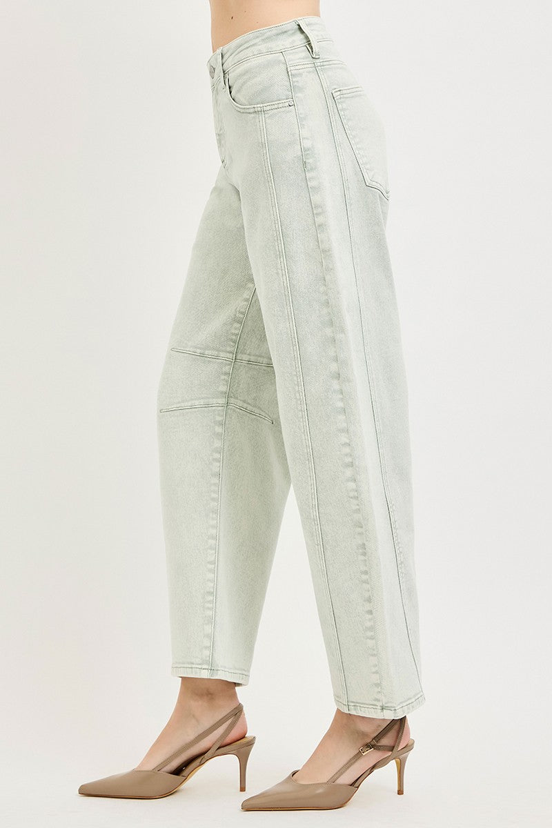 SLOUCHY ANKLE BARREL PANTS
