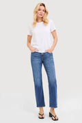 TUMMY CONTROL HIGH RISE ANKLE STRAIGHT JEANS