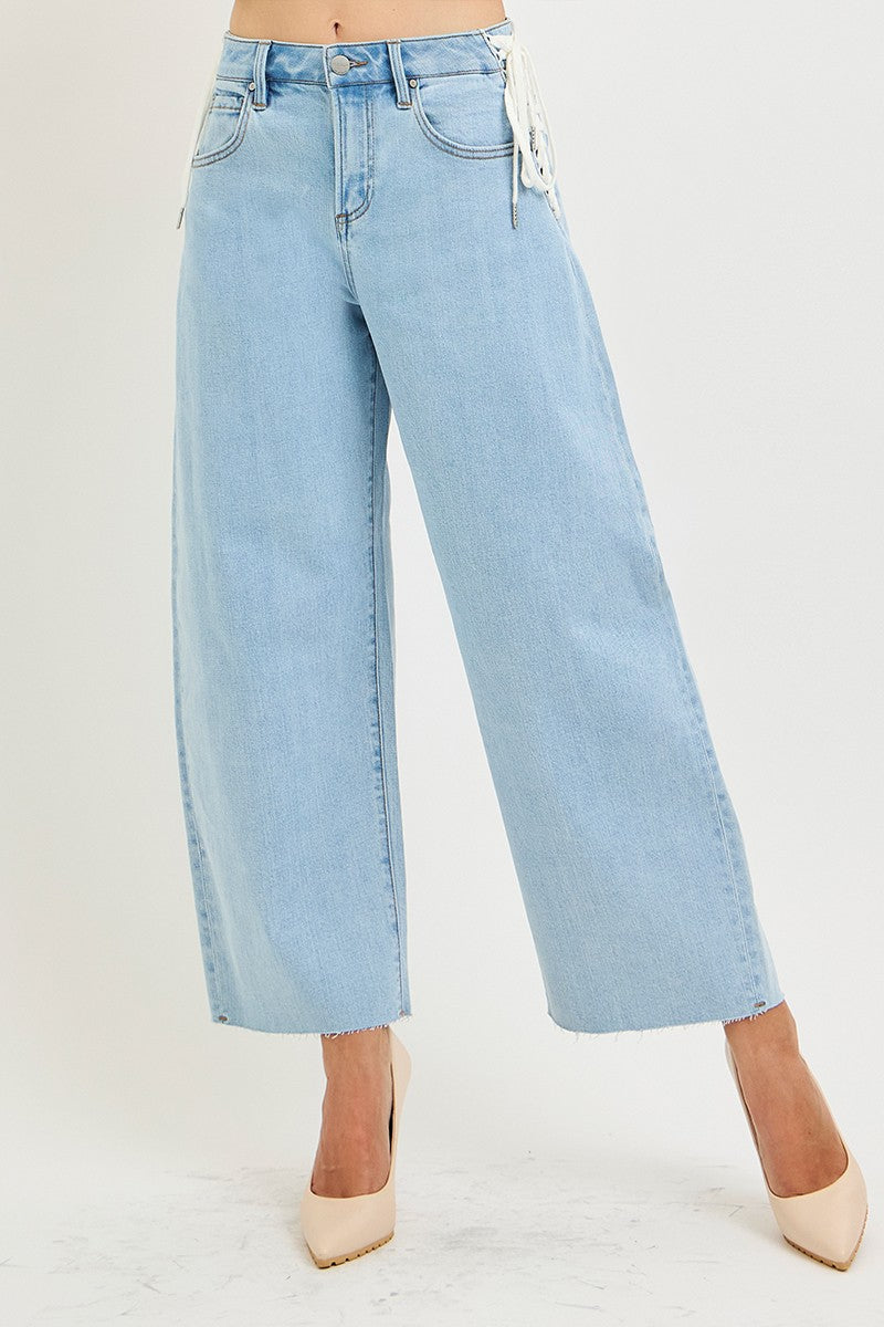 SLOUCHY CROP BARREL JEANS